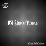 Instagram Username Sticker